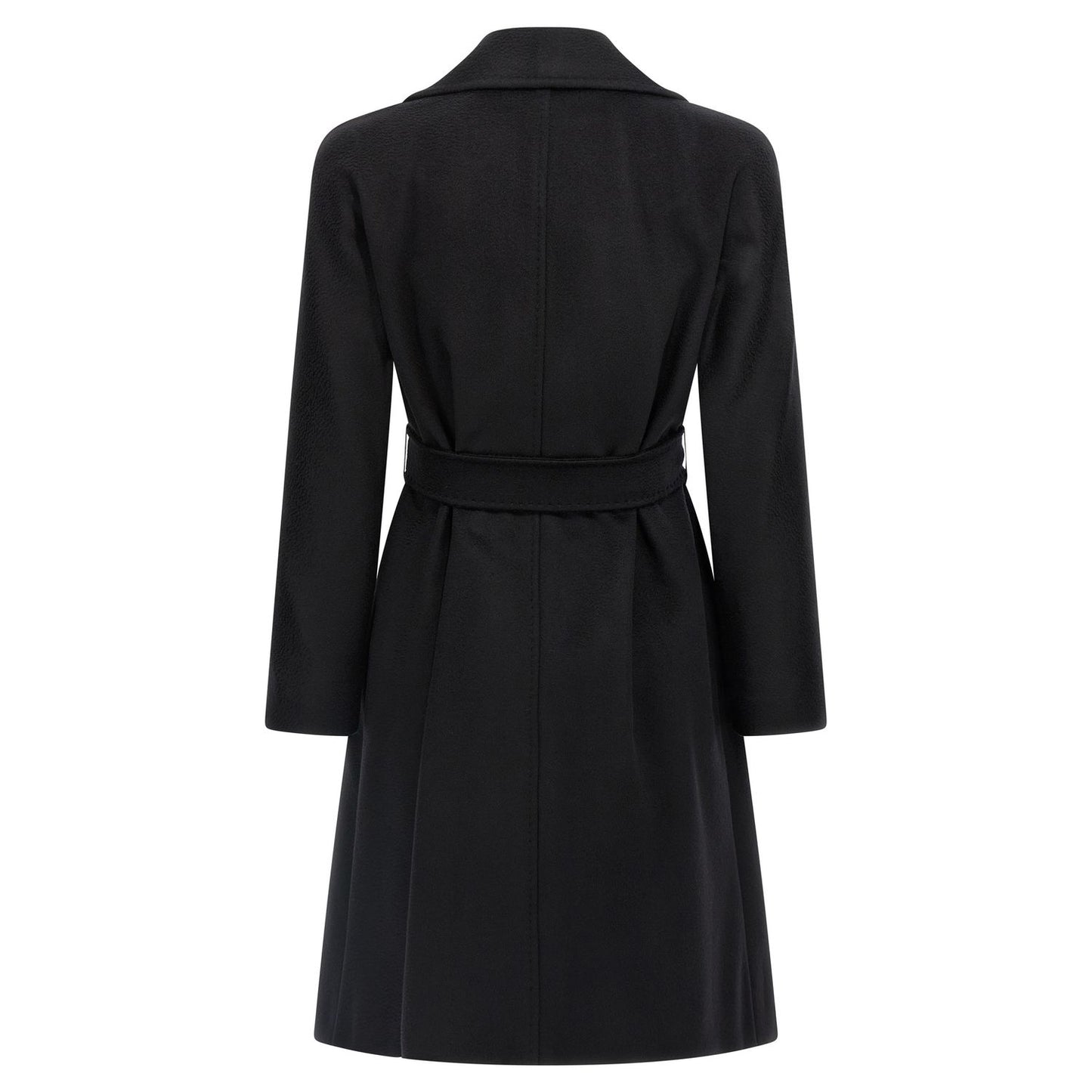 Max Mara Black Virgin Wool Coat