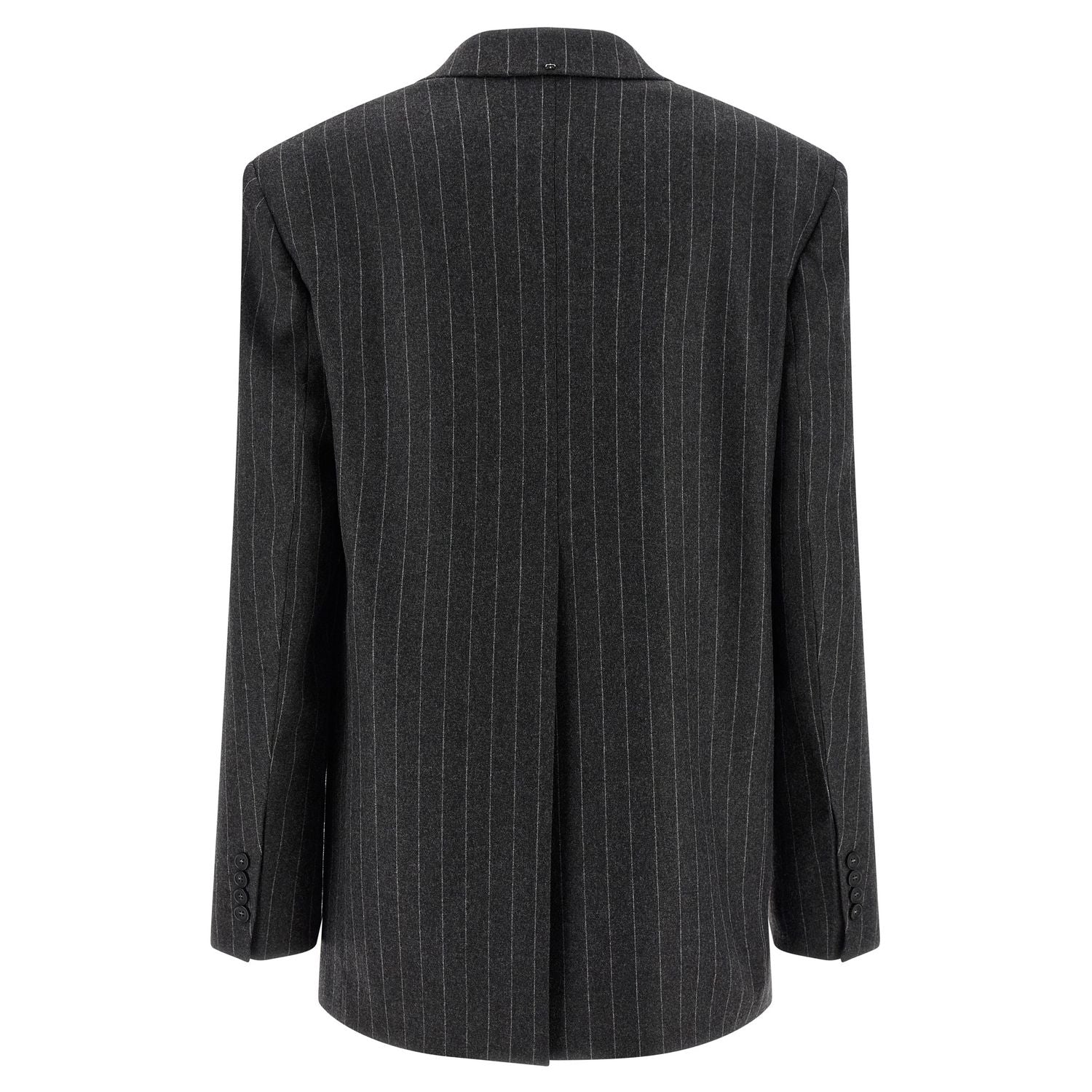 Sportmax Gray Virgin Wool Blazer