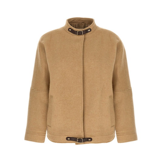 Max Mara Beige Cashmere Bomber