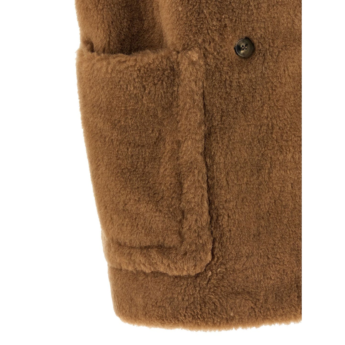 Max Mara Beige Wool Sleeveless Jacket