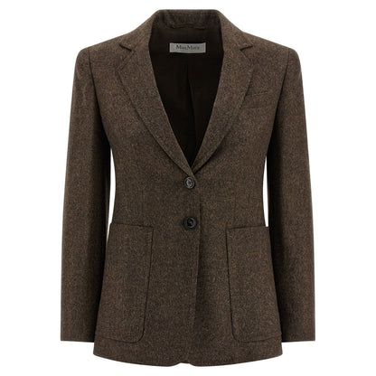 Max Mara Brown Virgin Wool Blazer