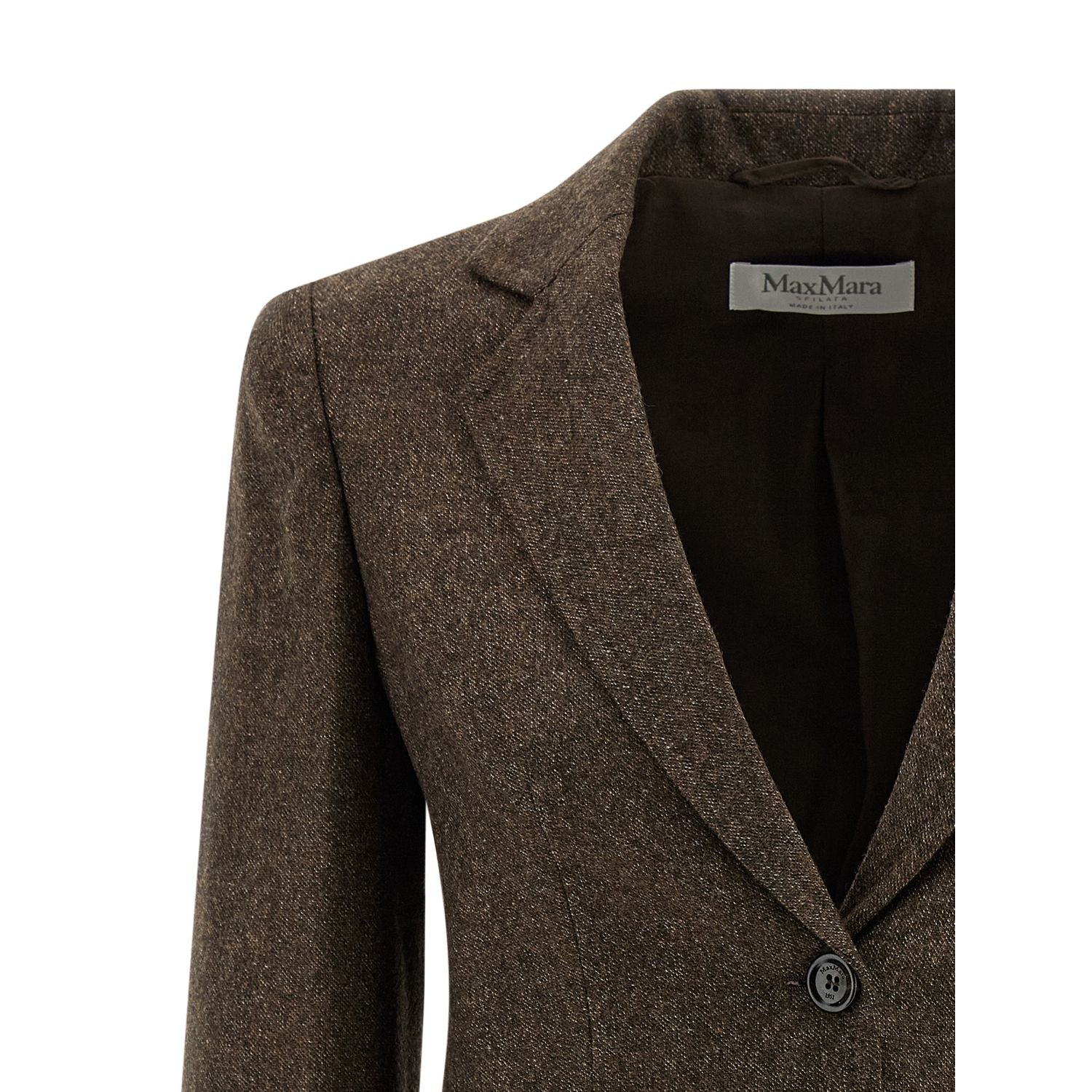 Max Mara Brown Virgin Wool Blazer