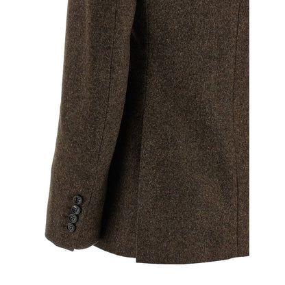 Max Mara Brown Virgin Wool Blazer