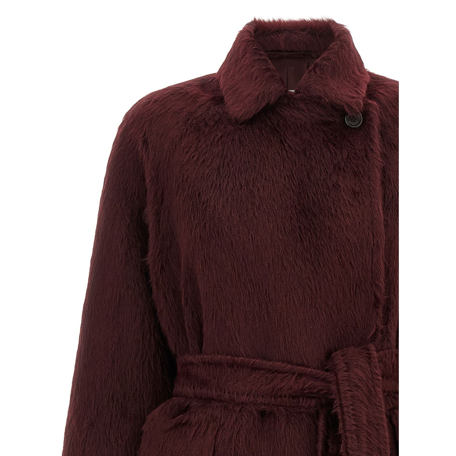Max Mara Bordeaux Wool Coat