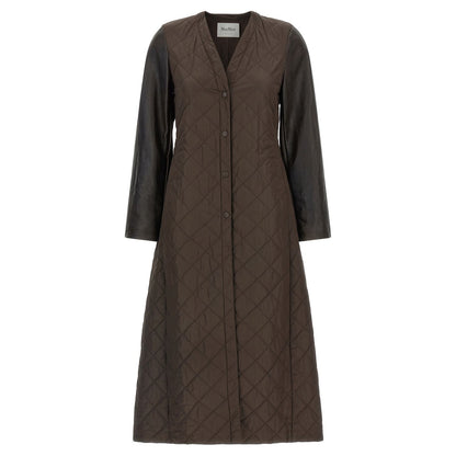 Max Mara Brown Polyamide Coat