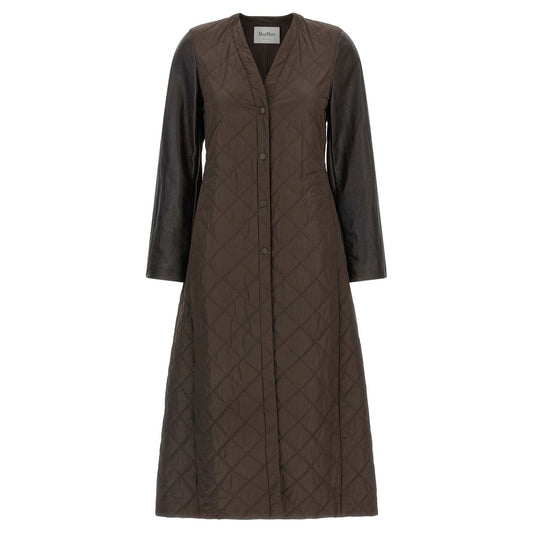 Max Mara Brown Polyamide Coat