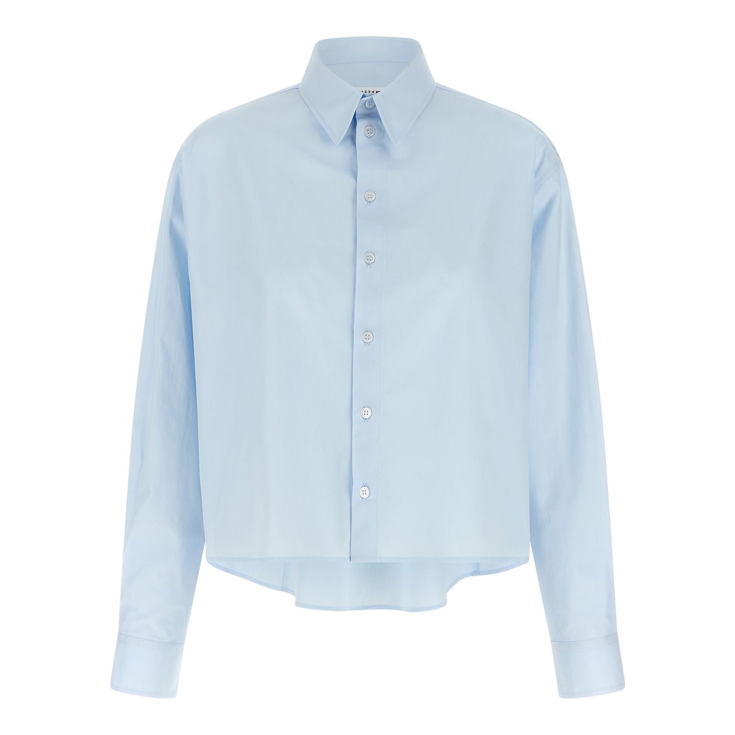 MM6 Maison Margiela Blue Cotton Blouse