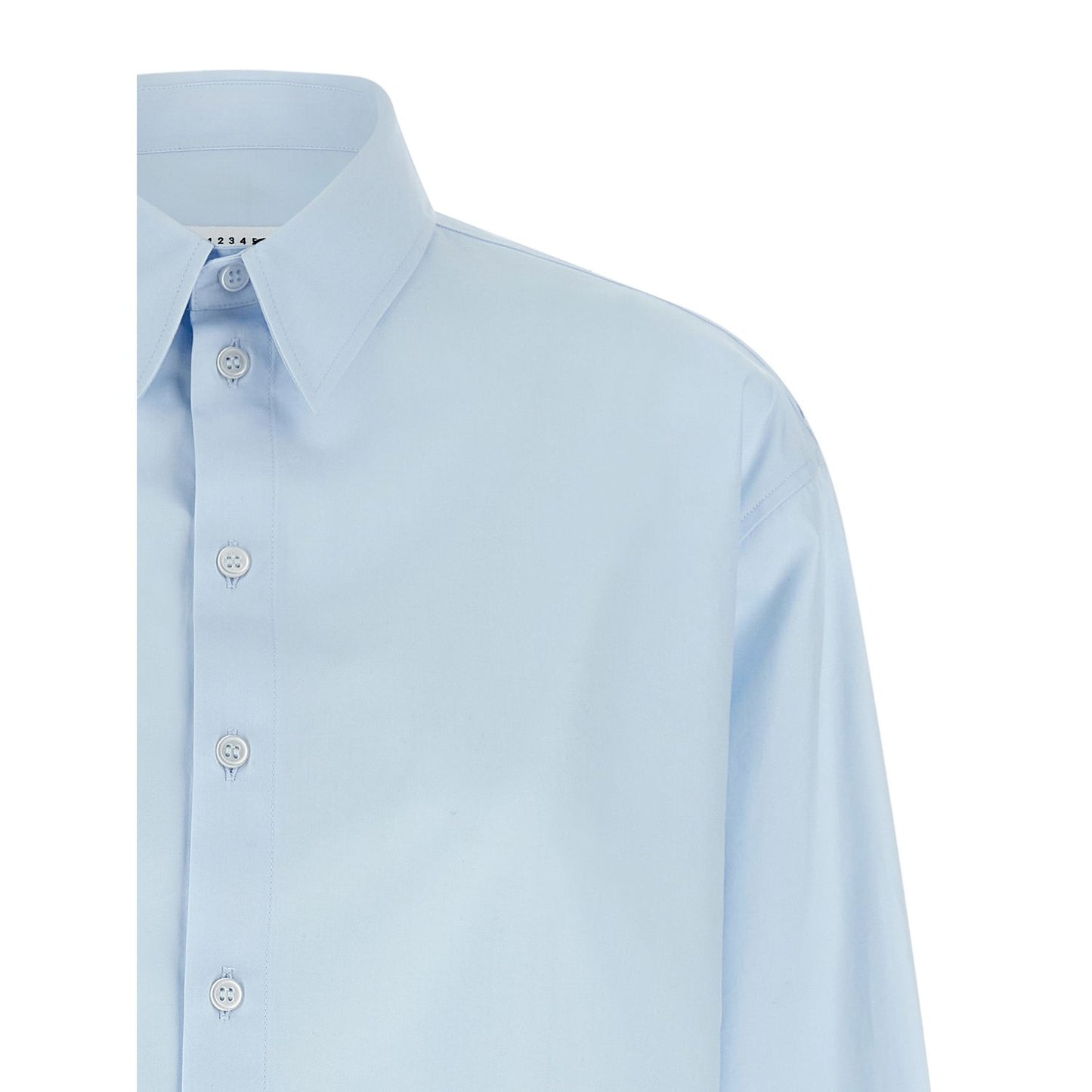 MM6 Maison Margiela Blue Cotton Blouse