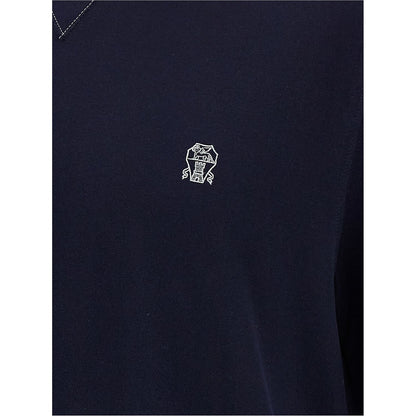 Brunello Cucinelli Blue Cotton T-Shirt
