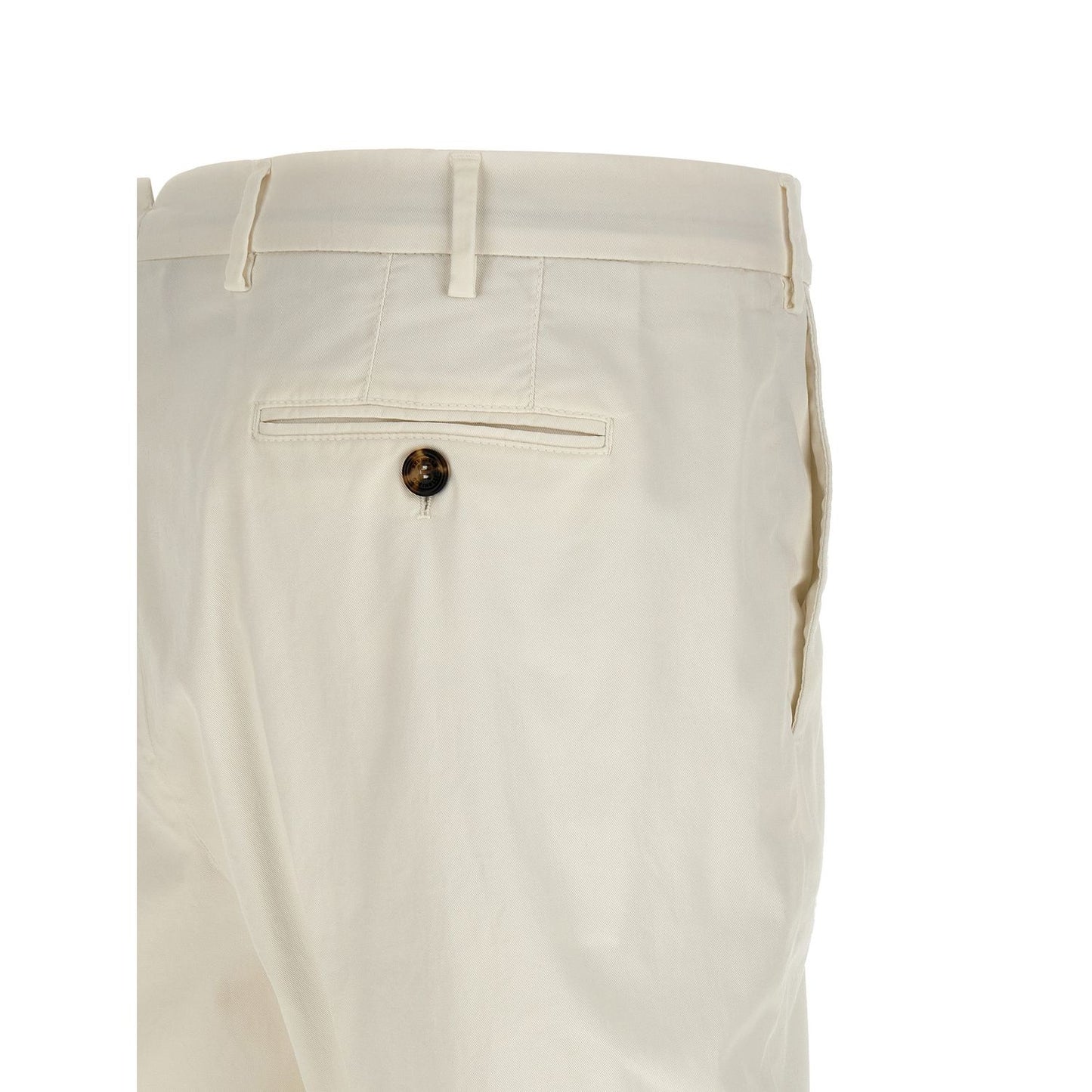 Brunello Cucinelli White Cotton Casual Pants