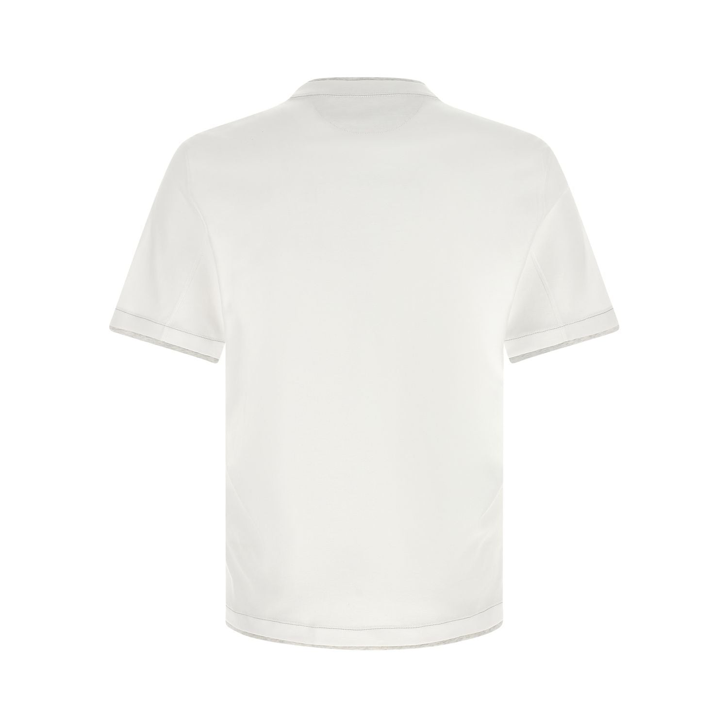 Brunello Cucinelli White Cotton T-Shirt