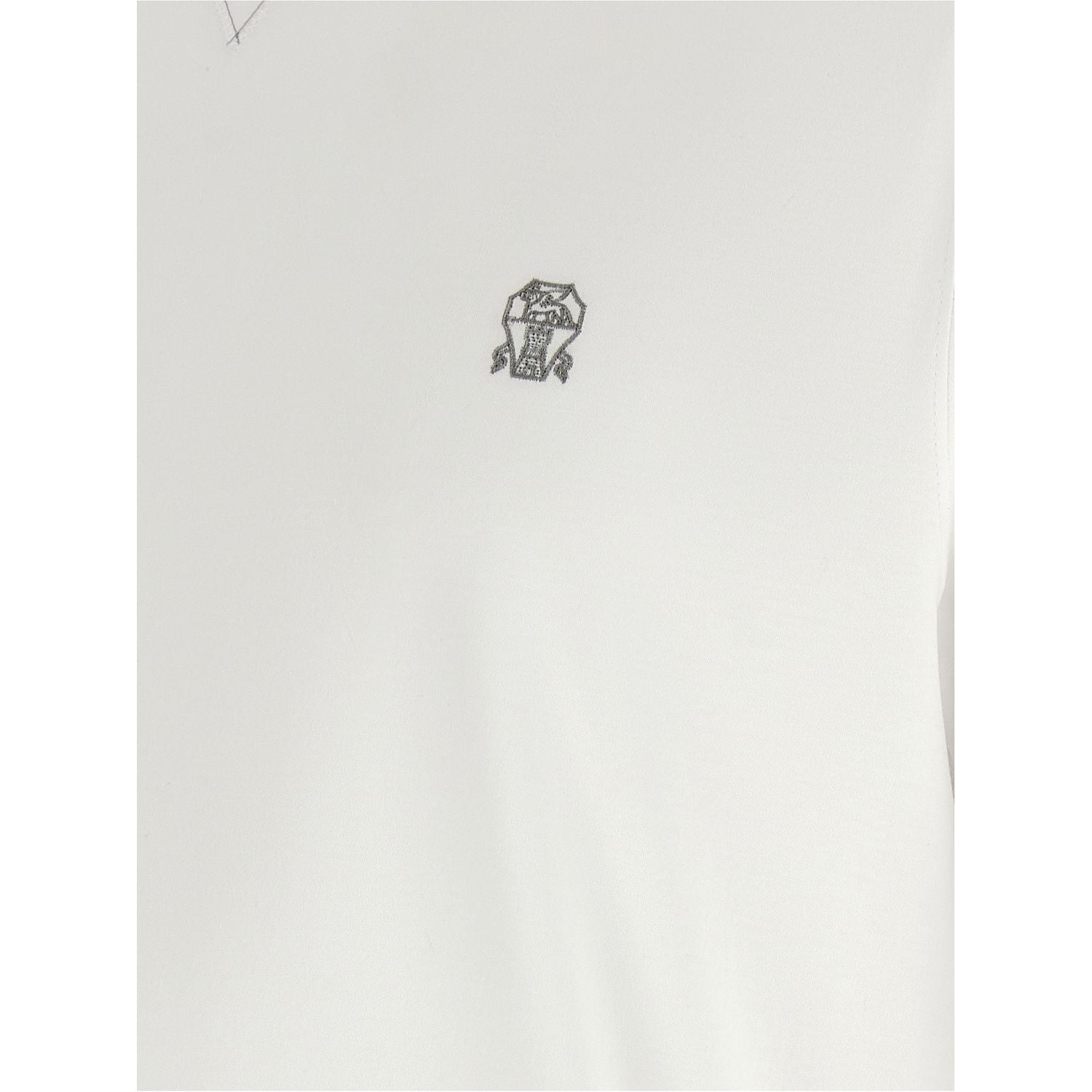 Brunello Cucinelli White Cotton T-Shirt