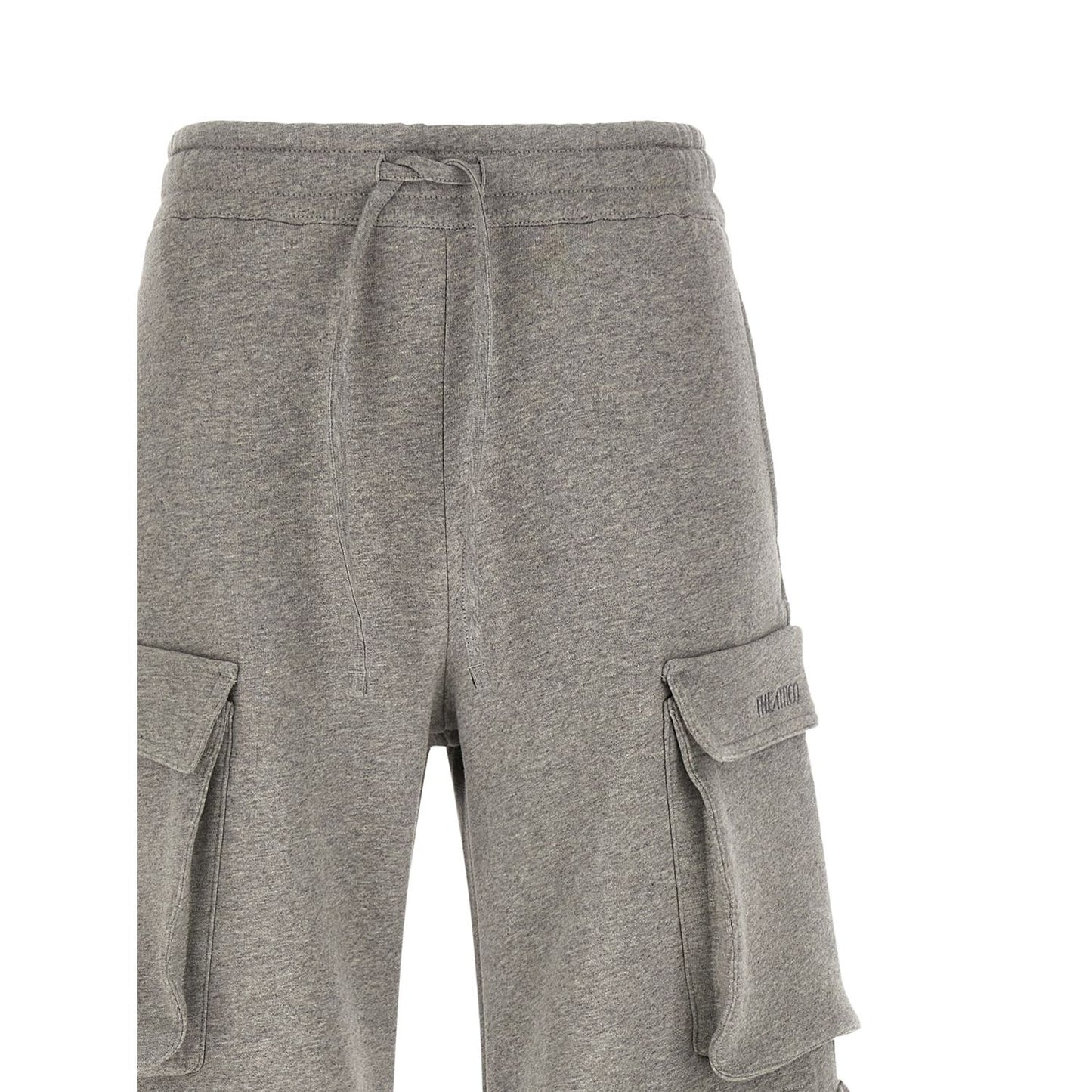 The Attico Gray Cotton Cargo Pants
