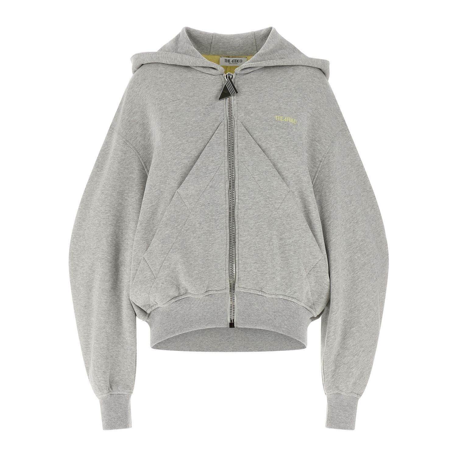 The Attico Gray Cotton Sweatshirt
