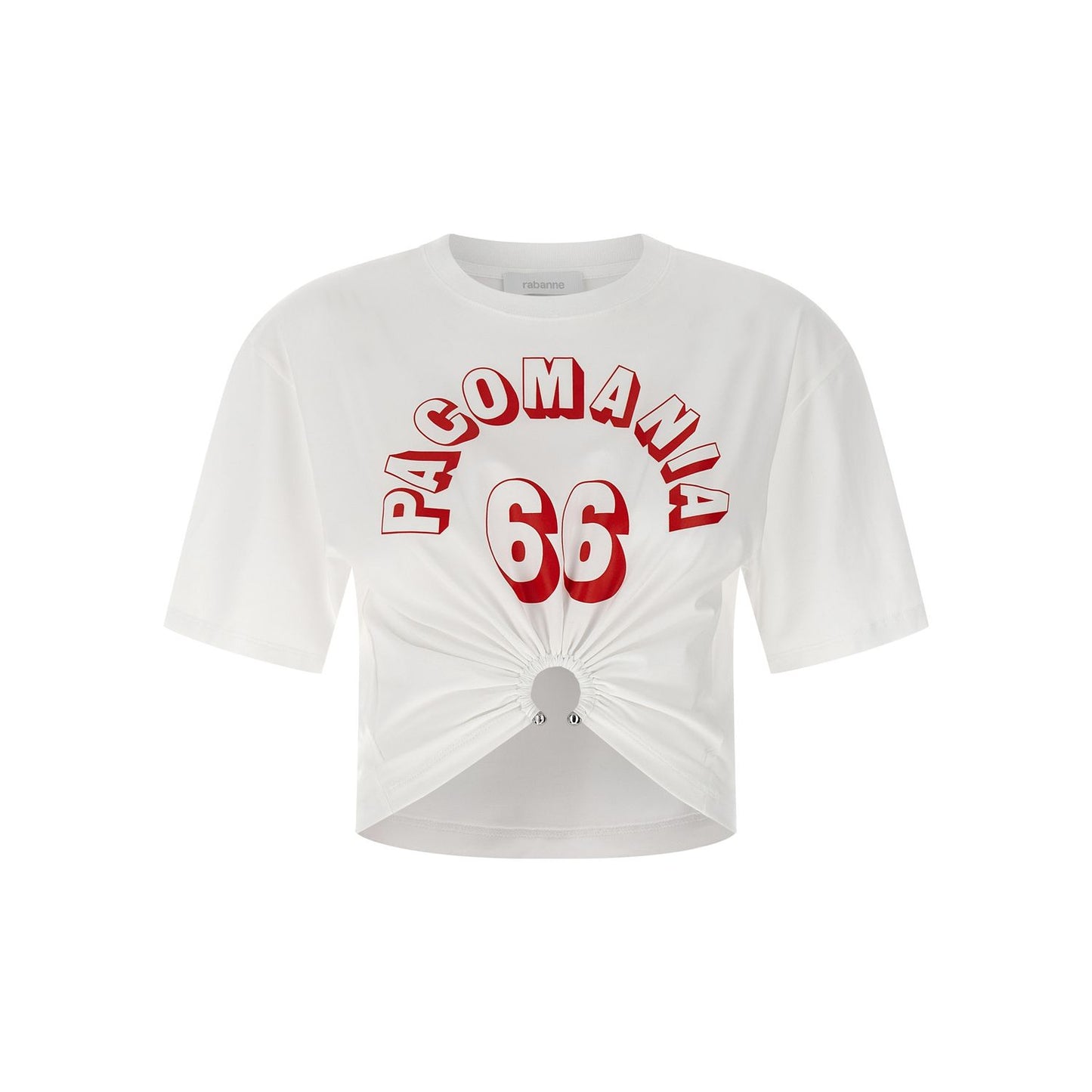 Paco Rabanne White Cotton T-Shirt