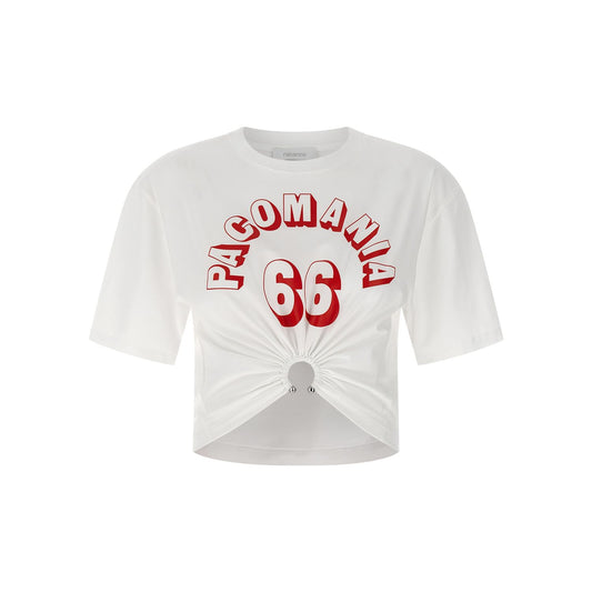 Paco Rabanne White Cotton T-Shirt