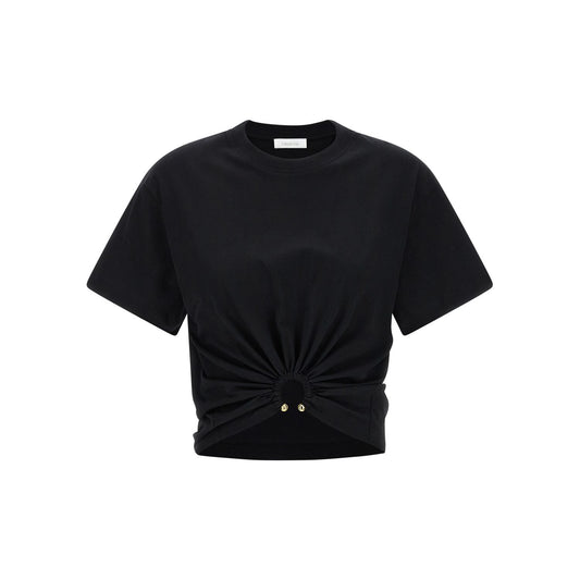 Paco Rabanne Black Cotton T-Shirt
