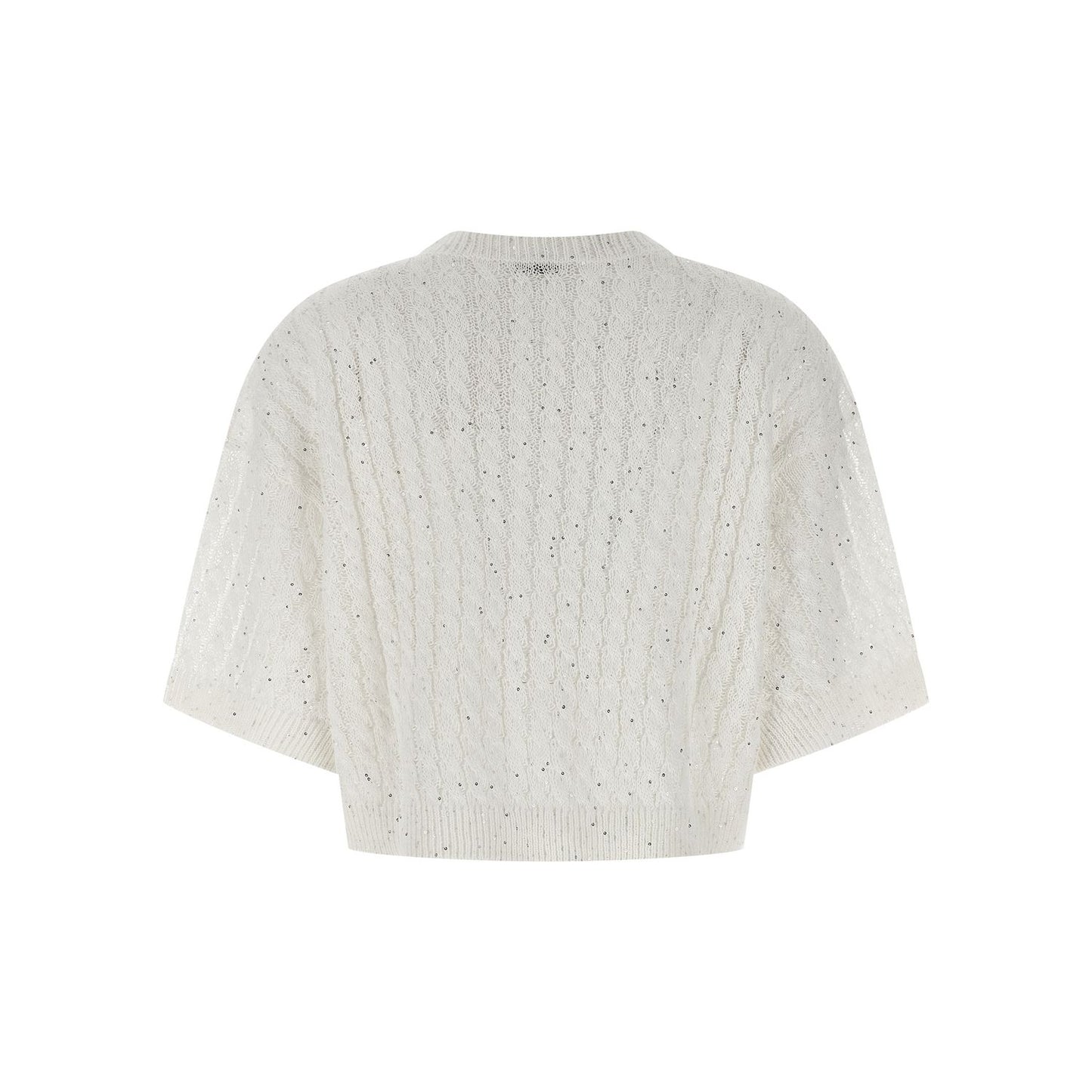 Brunello Cucinelli White Linen Cardigan