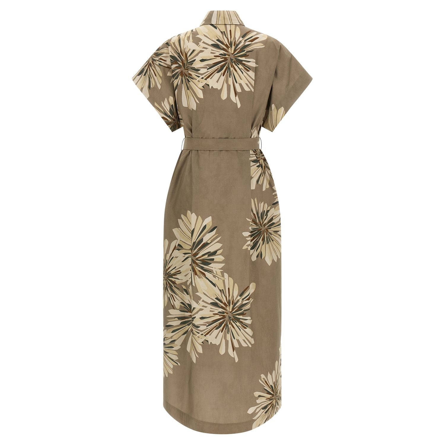 Brunello Cucinelli Bicolor Cotton Long Dress