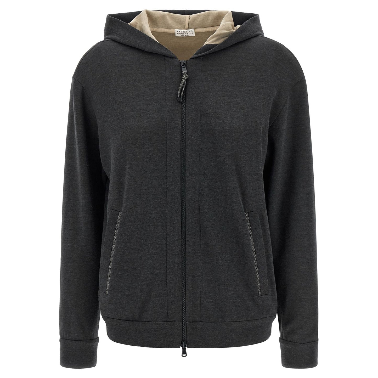 Brunello Cucinelli Gray Cotton Hoodie