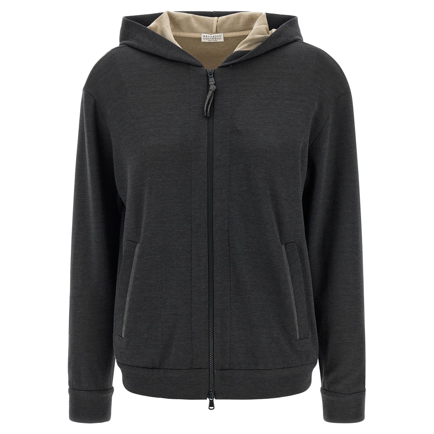 Brunello Cucinelli Gray Cotton Hoodie