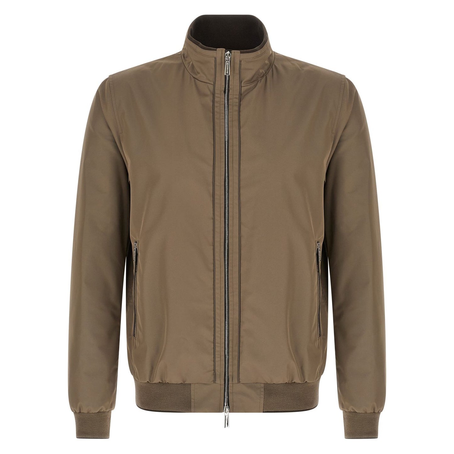 MooRER Beige Polyester Bomber
