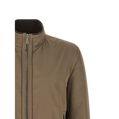 MooRER Beige Polyester Bomber