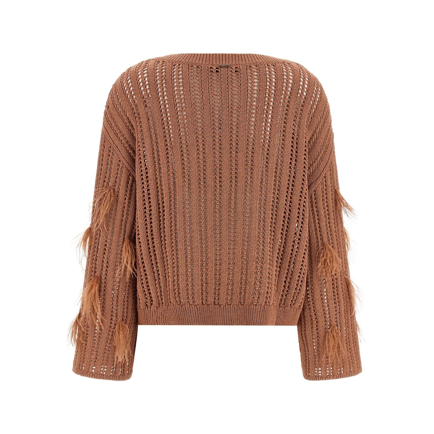 Twinset Brown Cotton Cardigan