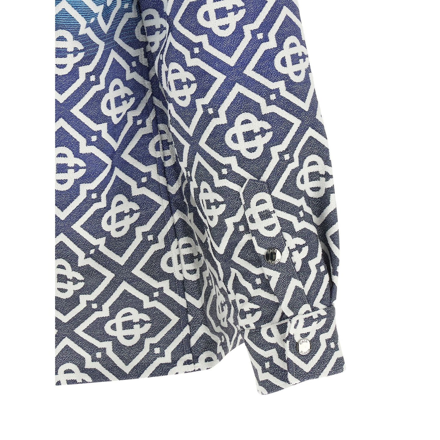 Casablanca Blue Cotton Shell Jacket