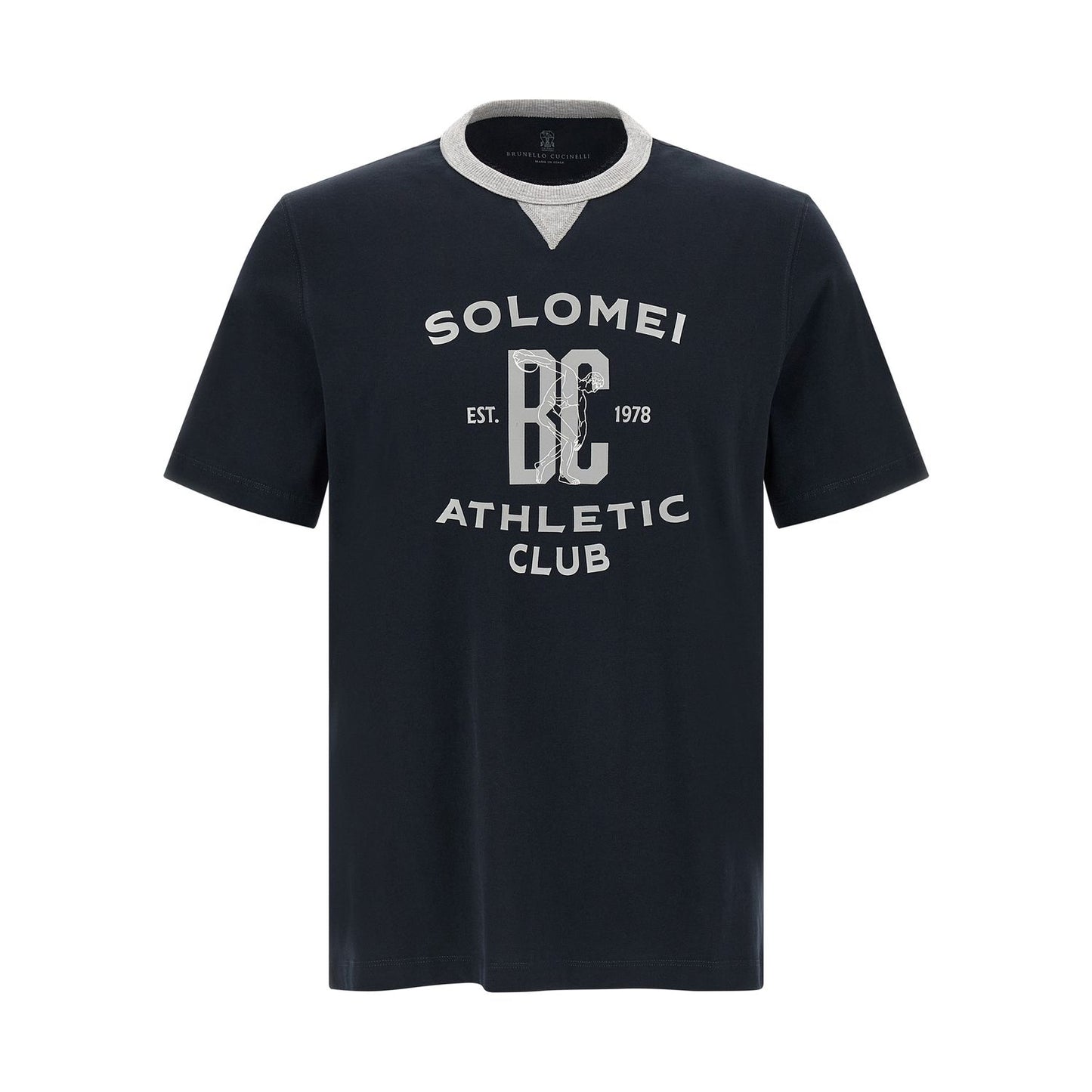 Brunello Cucinelli Blue Cotton T-Shirt