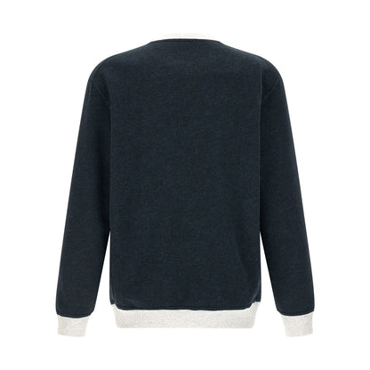 Brunello Cucinelli Blue Cotton Sweatshirt