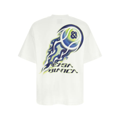 Casablanca White Cotton T-Shirt