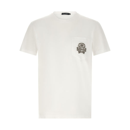 Dolce & Gabbana White Cotton T-Shirt
