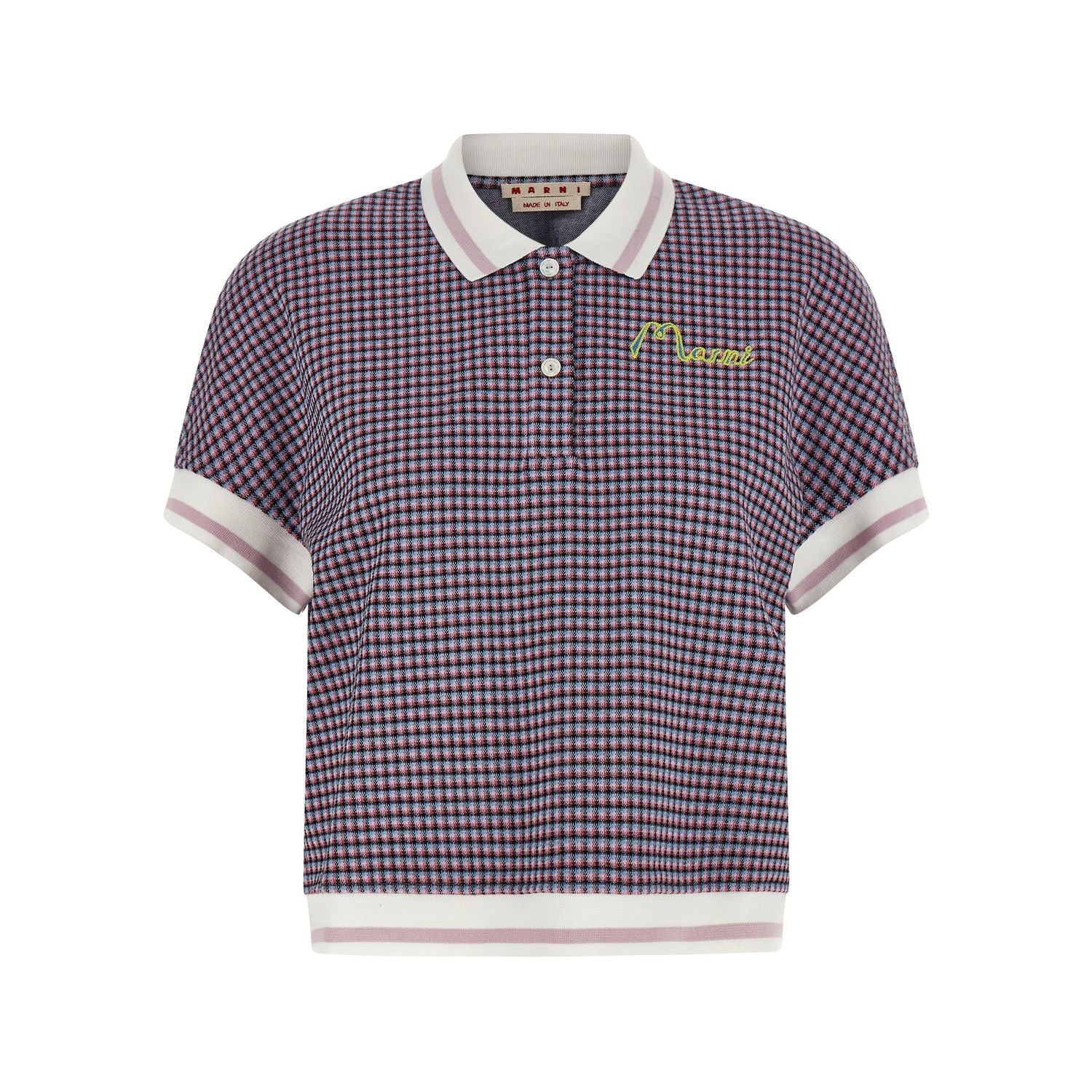Marni Multicolor Viscose Polo Shirt