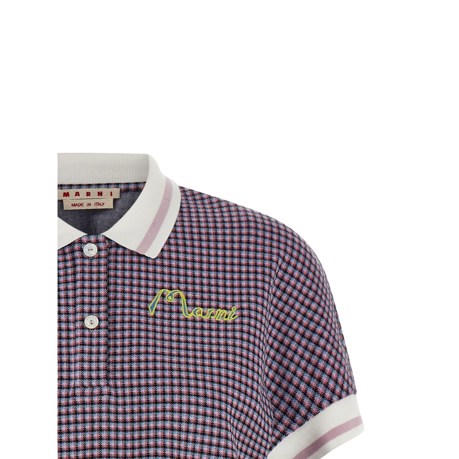 Marni Multicolor Viscose Polo Shirt