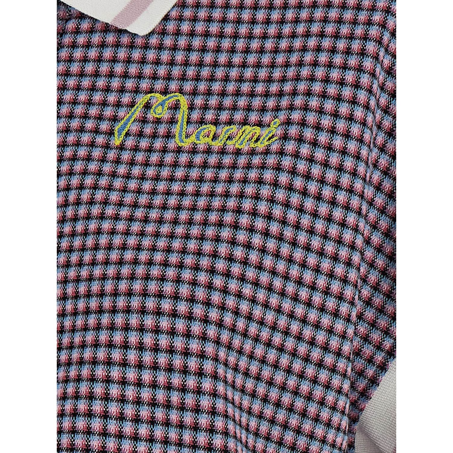 Marni Multicolor Viscose Polo Shirt