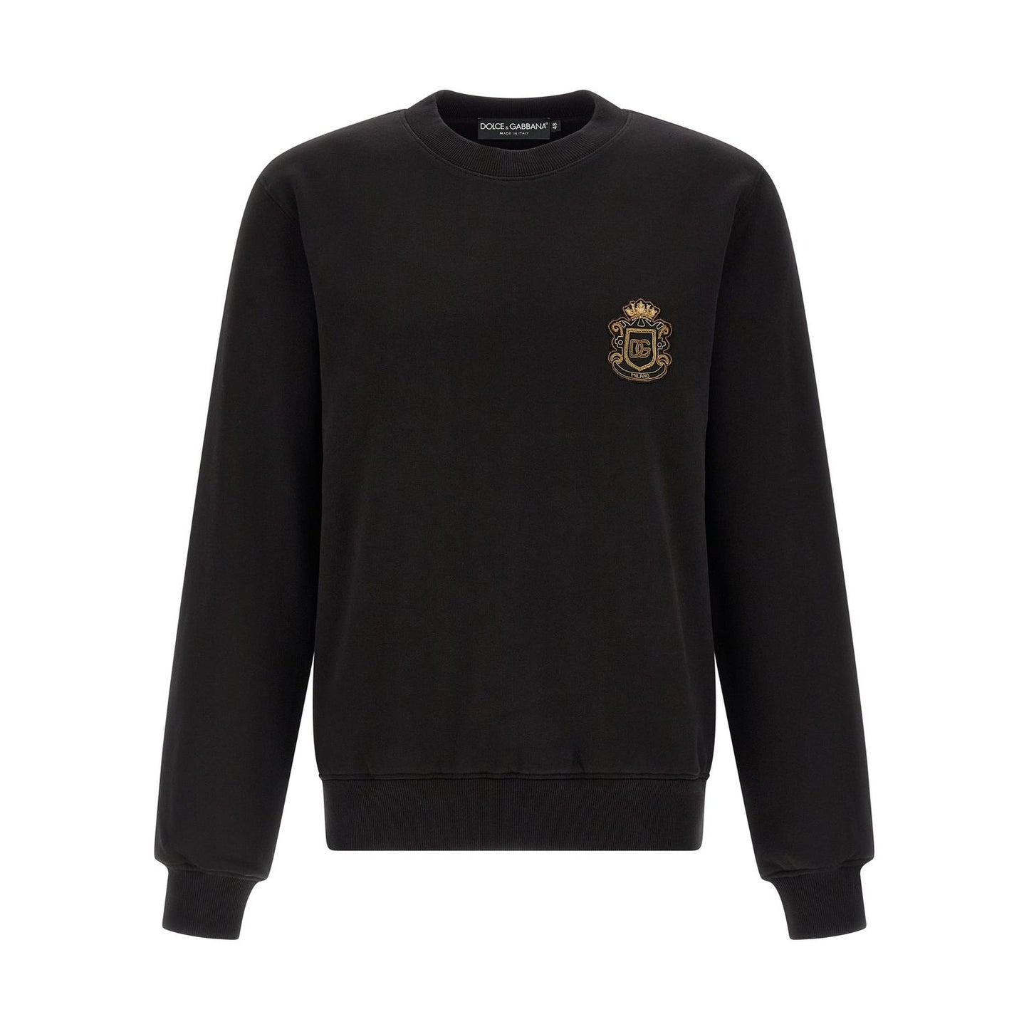 Dolce & Gabbana Black Cotton Sweatshirt