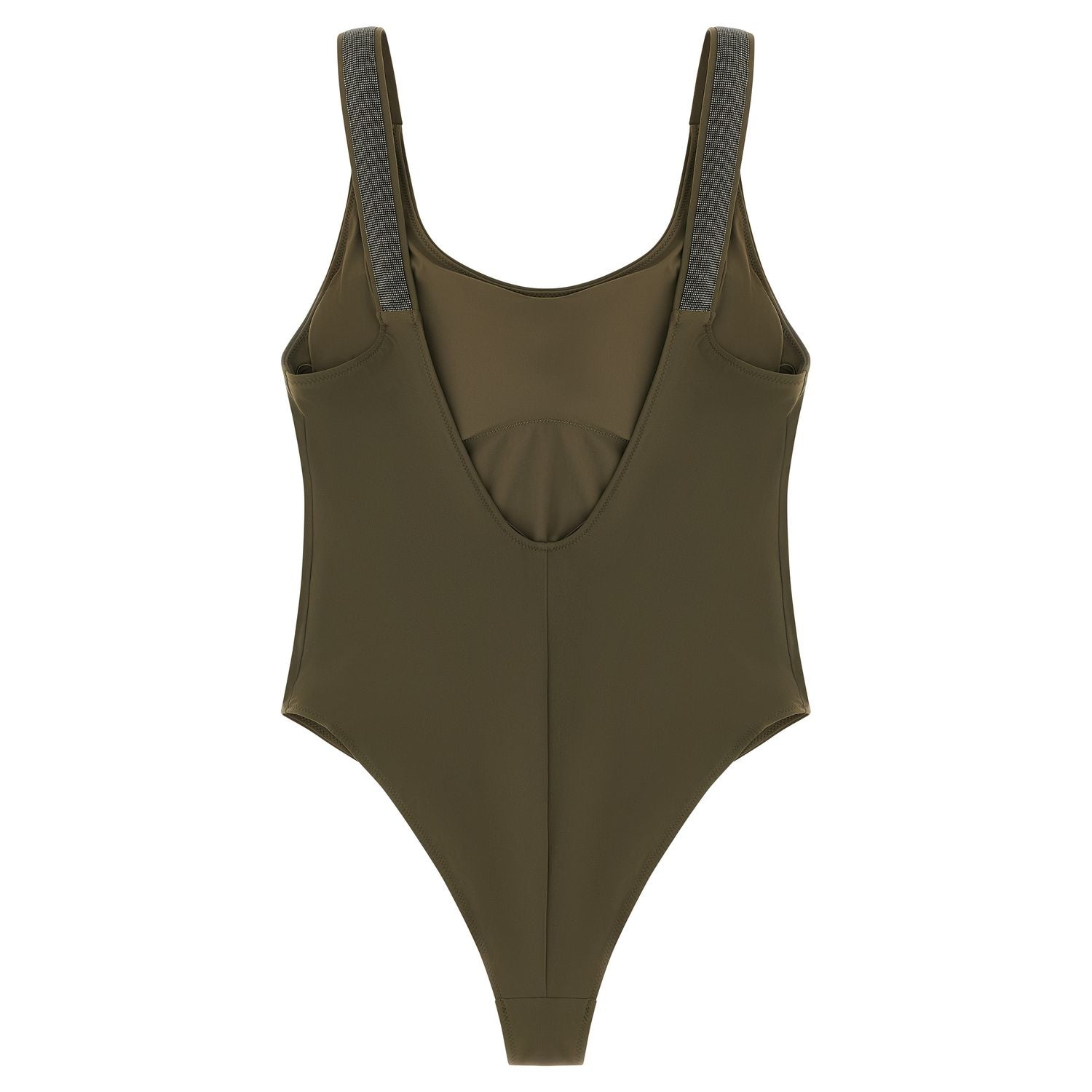 Brunello Cucinelli Bicolor Polyamide One-Piece Swimsuit