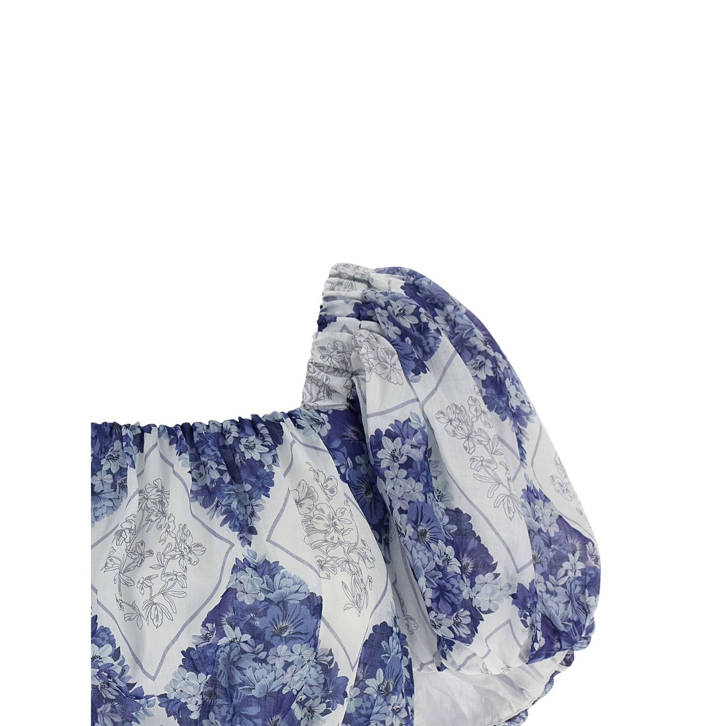 Twinset Blue Ramie Blouse