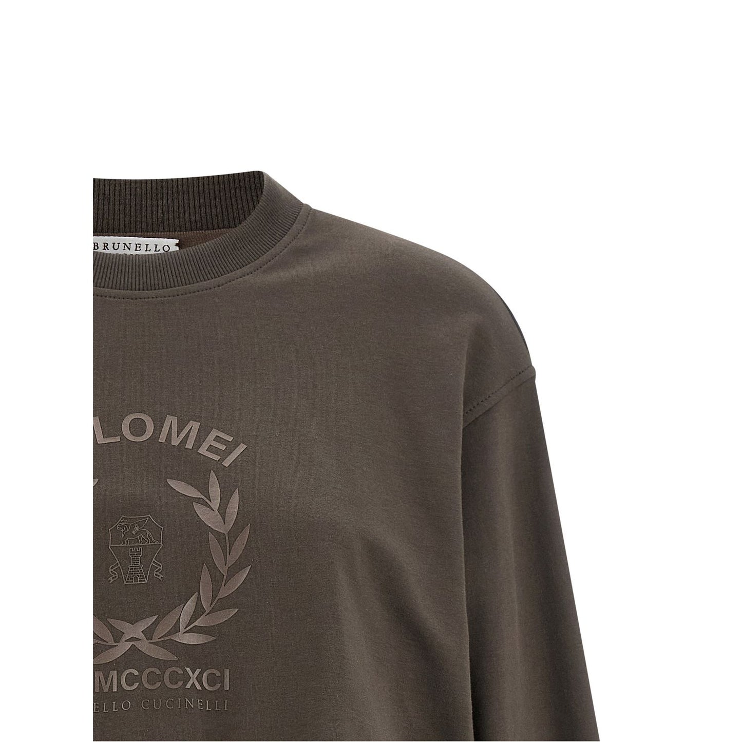 Brunello Cucinelli Brown Cotton Sweatshirt