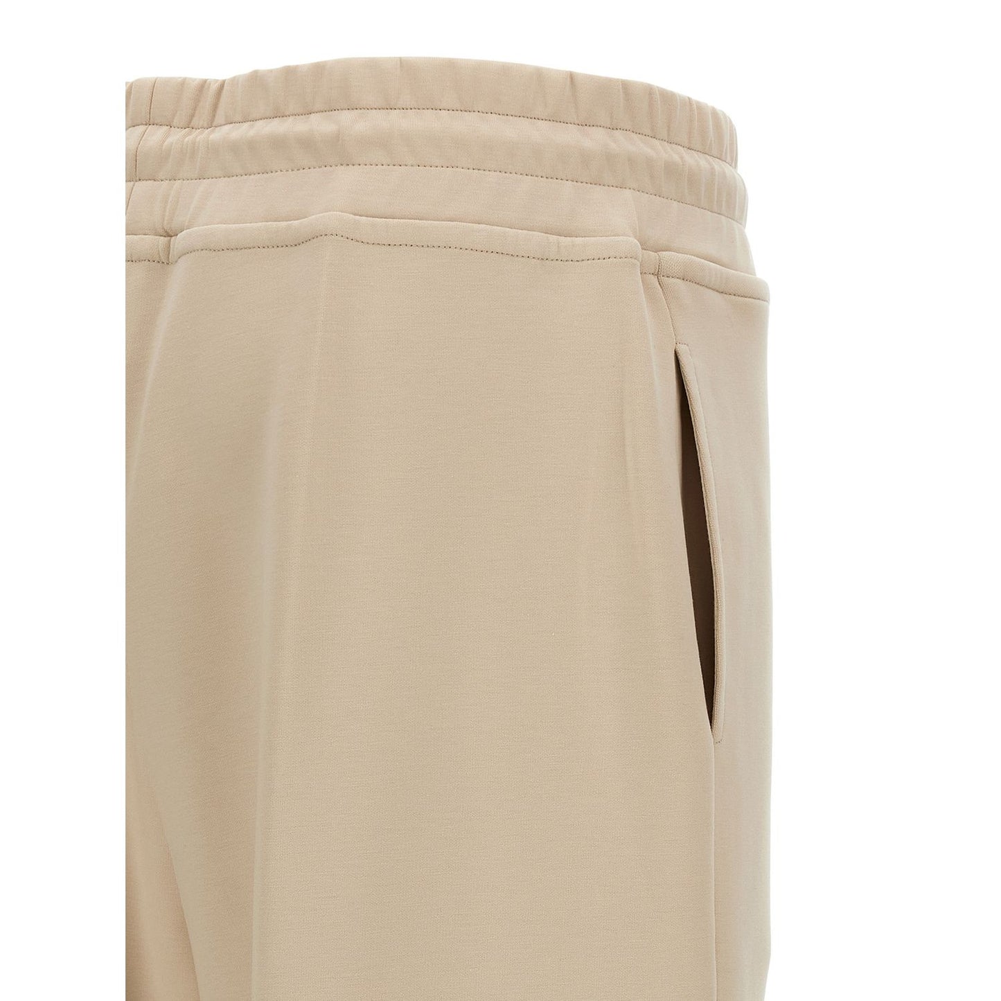 MooRER Beige Cotton Joggers (Workout Pants)