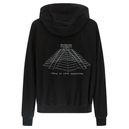 Rick Owens Black Cotton Sweatshirt