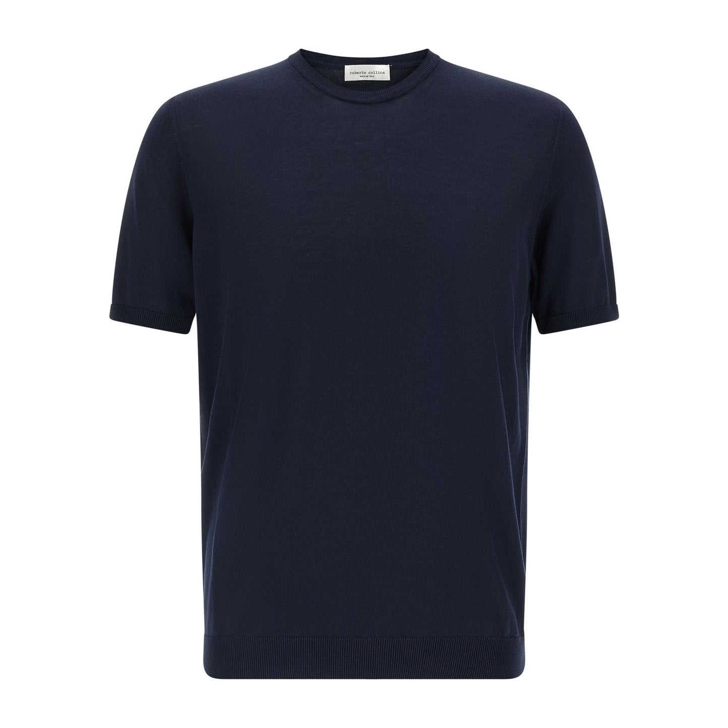 Roberto Collina Blue Cotton Cardigan