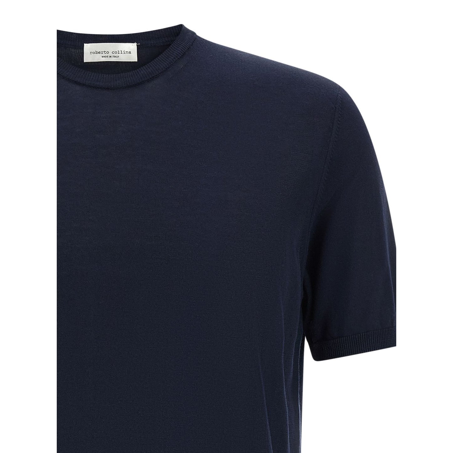 Roberto Collina Blue Cotton Cardigan