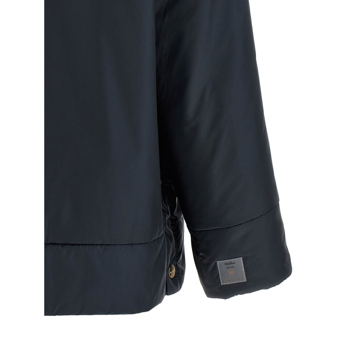 Max Mara Blue Polyester Shell Jacket