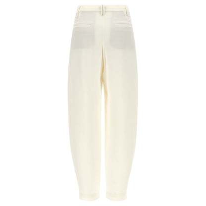 Brunello Cucinelli Beige Viscose Casual Pants