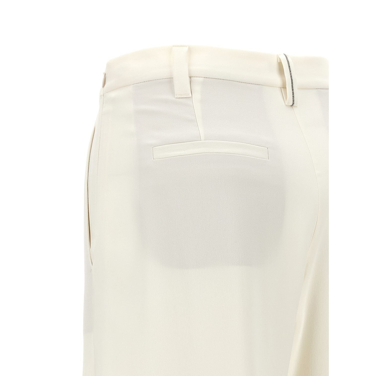 Brunello Cucinelli Beige Viscose Casual Pants