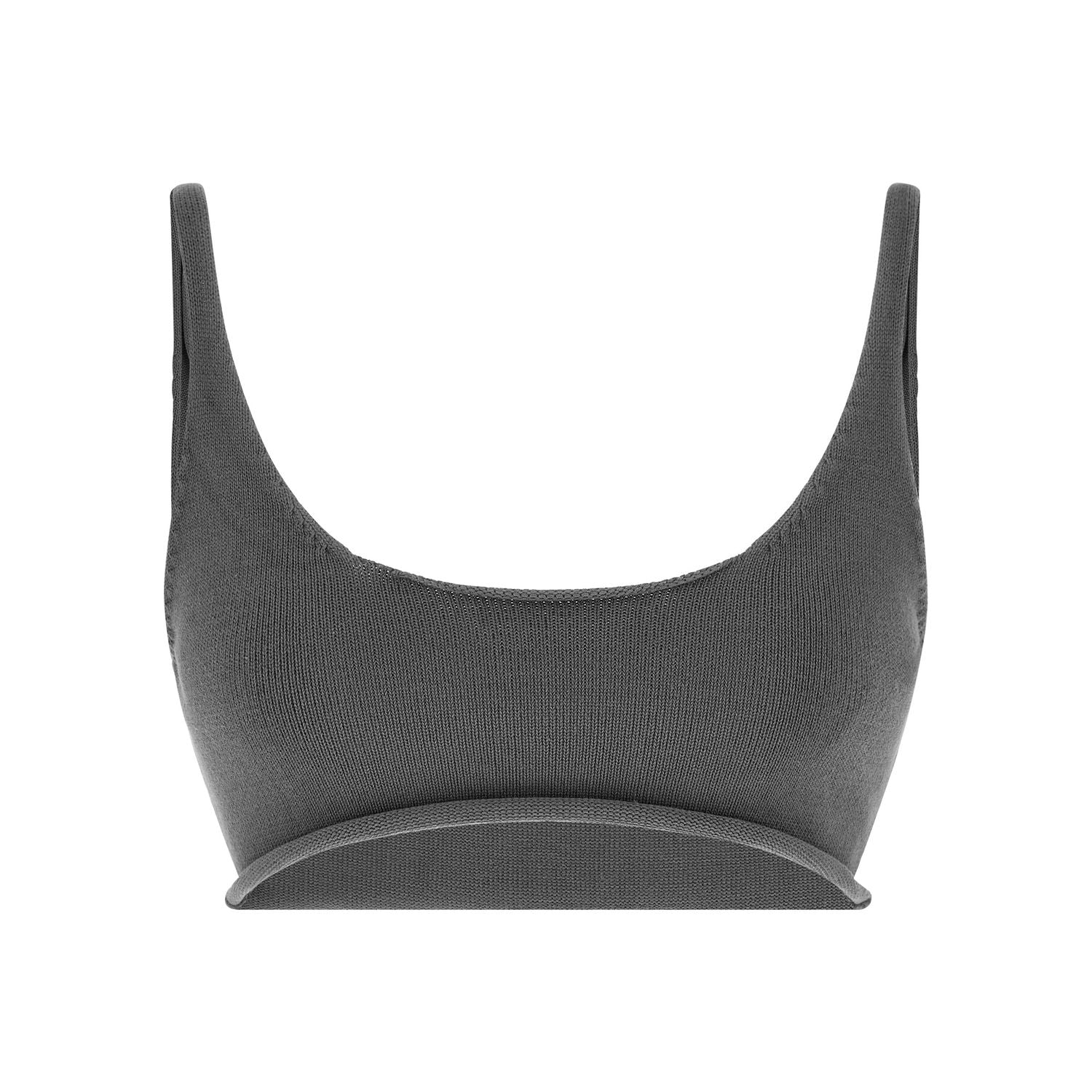 Entire Studios Gray Cotton Sport Bra