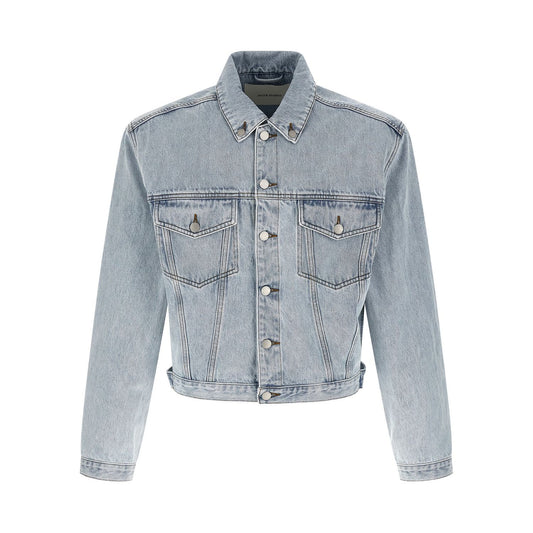 Entire Studios Blue Cotton Denim Jacket