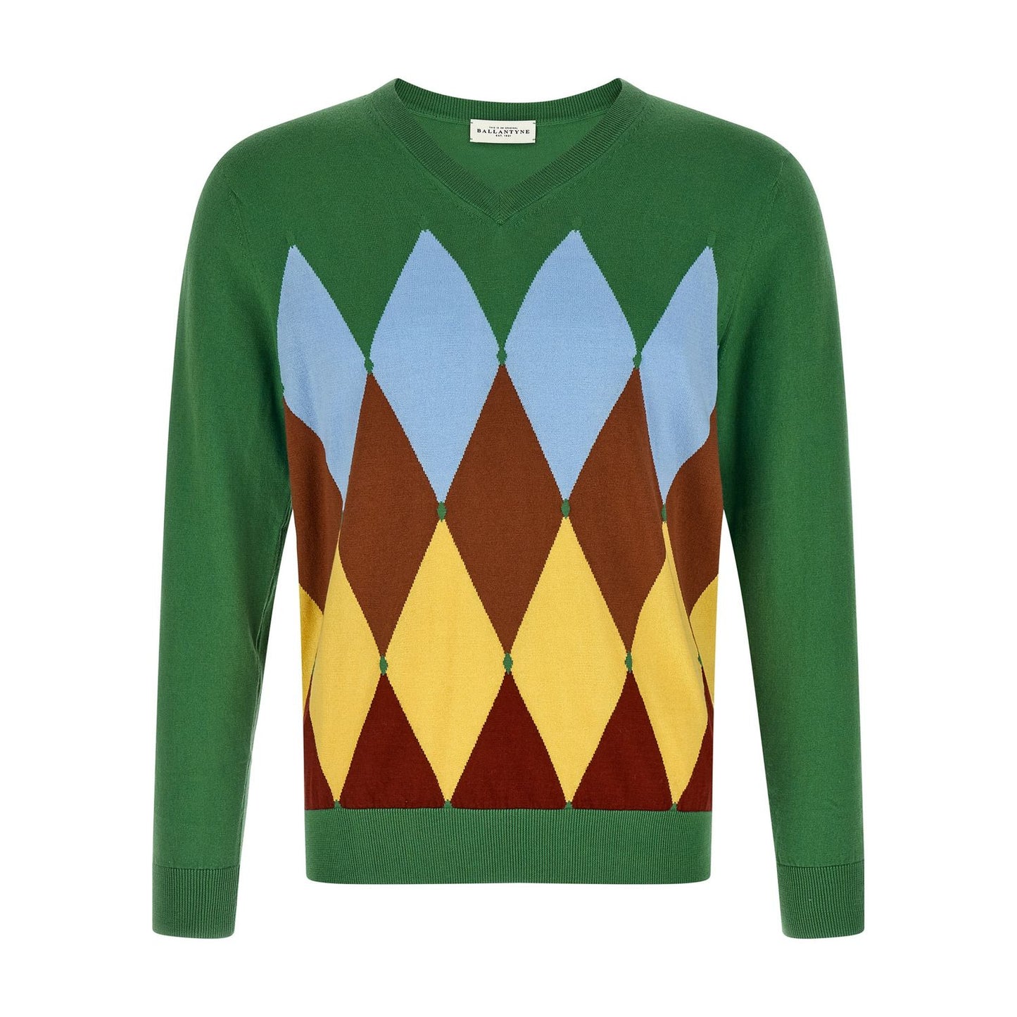 Ballantyne Bicolor Cotton Cardigan